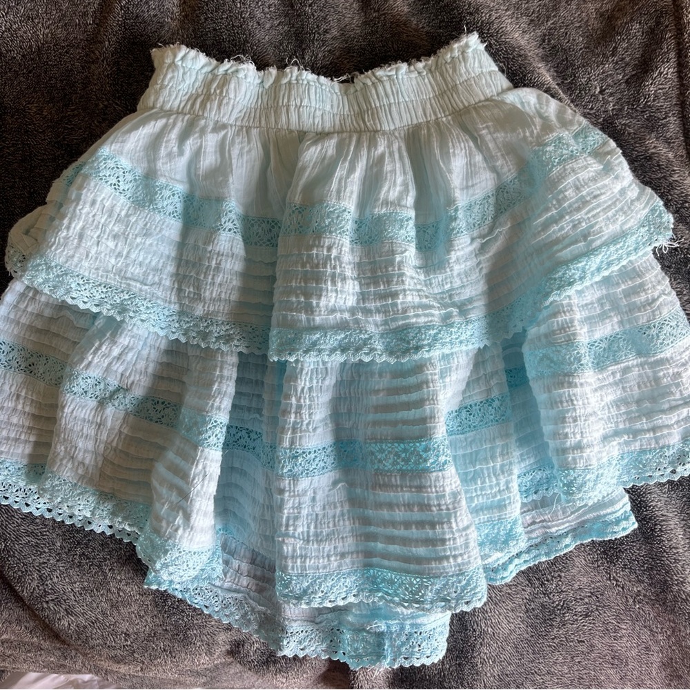 Blue ruffle skirt (LSF dupe)